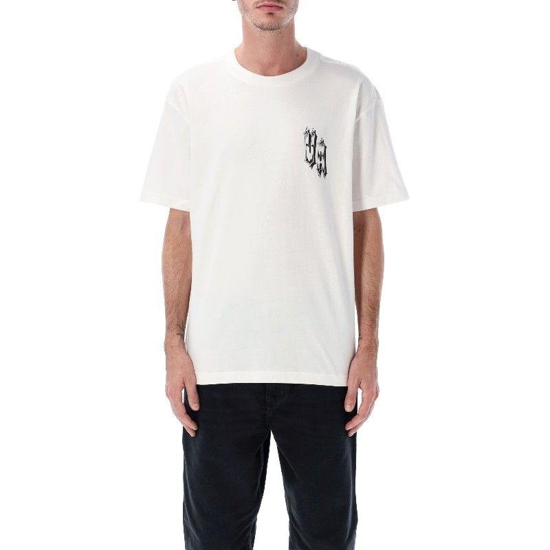 RVCA 루카 체스트 프린트 스컬 크루넥 티셔츠 EVYZT00276 WZA0