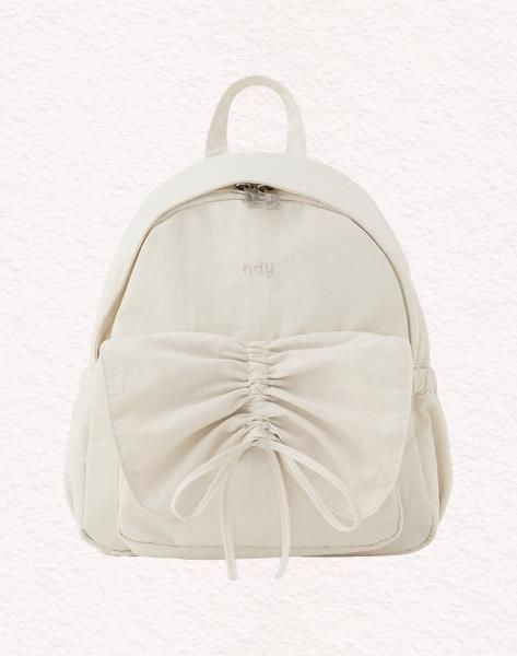 널디 NDY 리본 셔링 미니 백팩 크림 PNES26BG010201 302834
