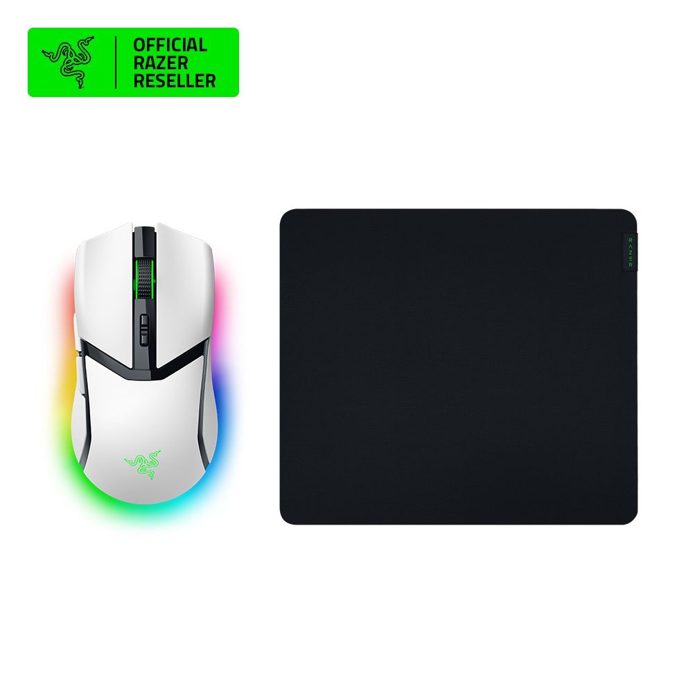 [SET] 레이저코리아 Razer Cobra Pro White + Gigantus V2 Large