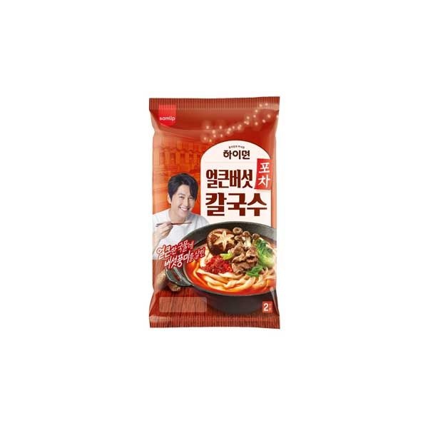 [오티삼립]하이면 포차 얼큰버섯칼국수 364g 2인 10개