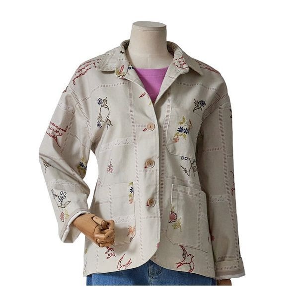 4KUS 포커스 아이 플라워 자켓 FM5C3JK3128