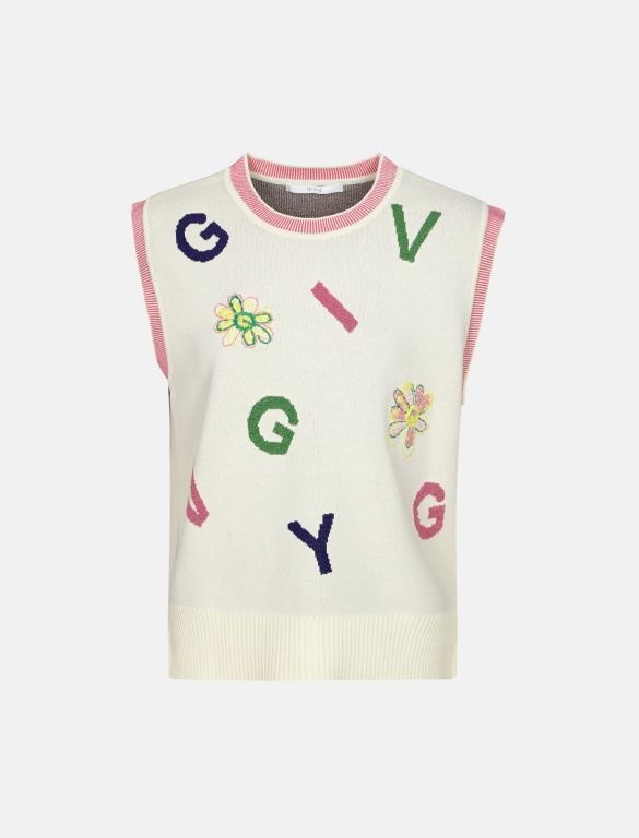 KEITH GIVY 캐스퍼 자카드 베스트 GY24S4FRP50