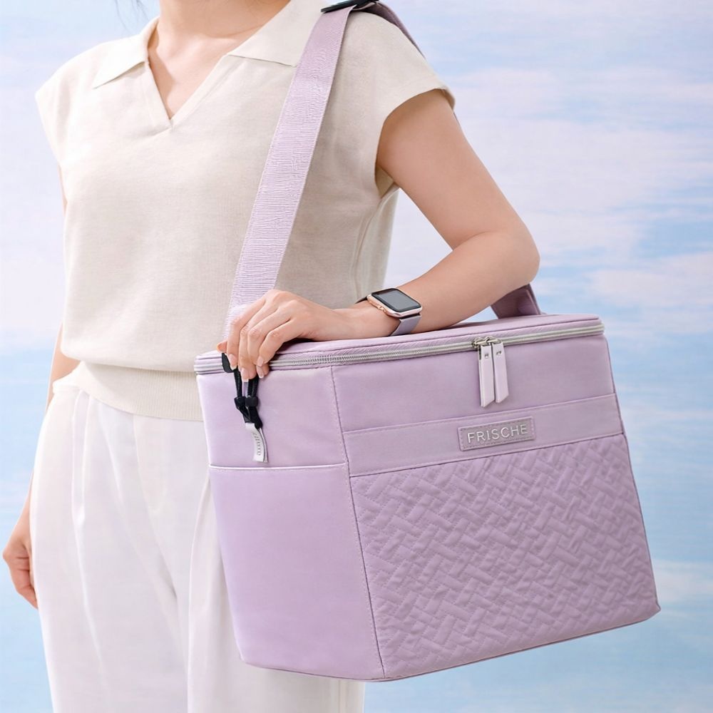 도보배달가방 21L 보온 보냉 사각 배민 쿠팡이츠 대용량 튼튼한 핸들 크로스 타입