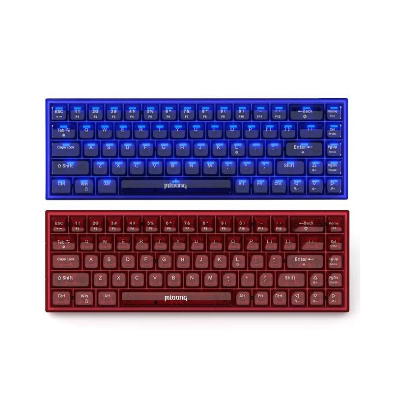 [해외] moolong K680 2세대 루비 68키 기계식 키보드 유선 연결 게임 전용 사무용 데스크탑 커스텀