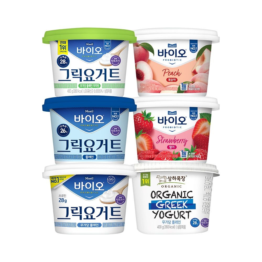 매일 [NEW] 무가당저지방 400G 출시 매일 바이오 요거트 6종 2+1 골라담기