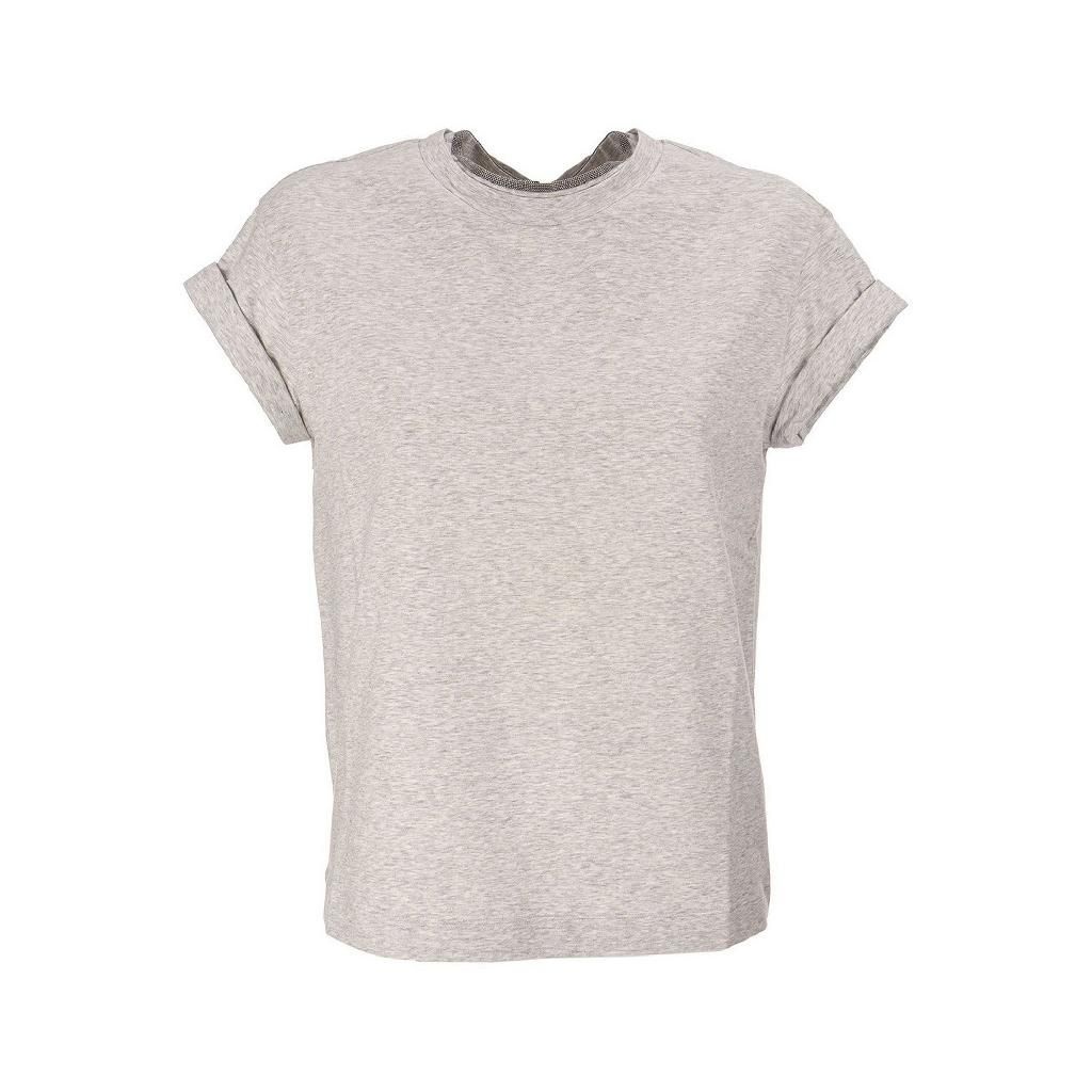 [해외] 브루넬로 쿠치넬리 25FW 브루넬로 쿠치넬리 Stretch 코튼 저지 T 셔츠 with Precious faux layering M0T18BD200C8003 TP572021330