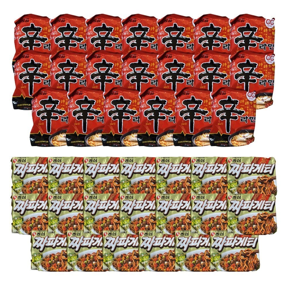 농심 신라면 20개 + 짜파게티 20개 (총 40봉)
