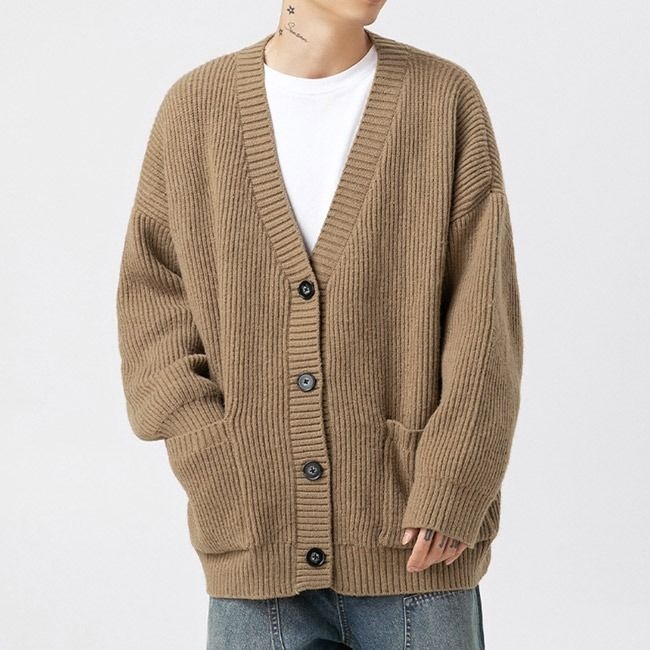 하찌 도톰 울 가디건