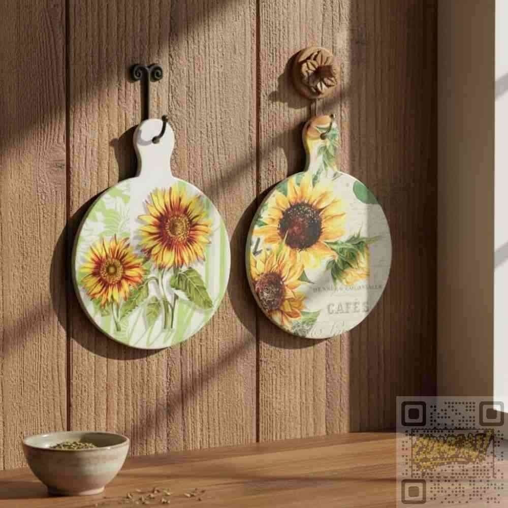 해바라기 냄비받침 집들이 선물 도자기 팟스탠드