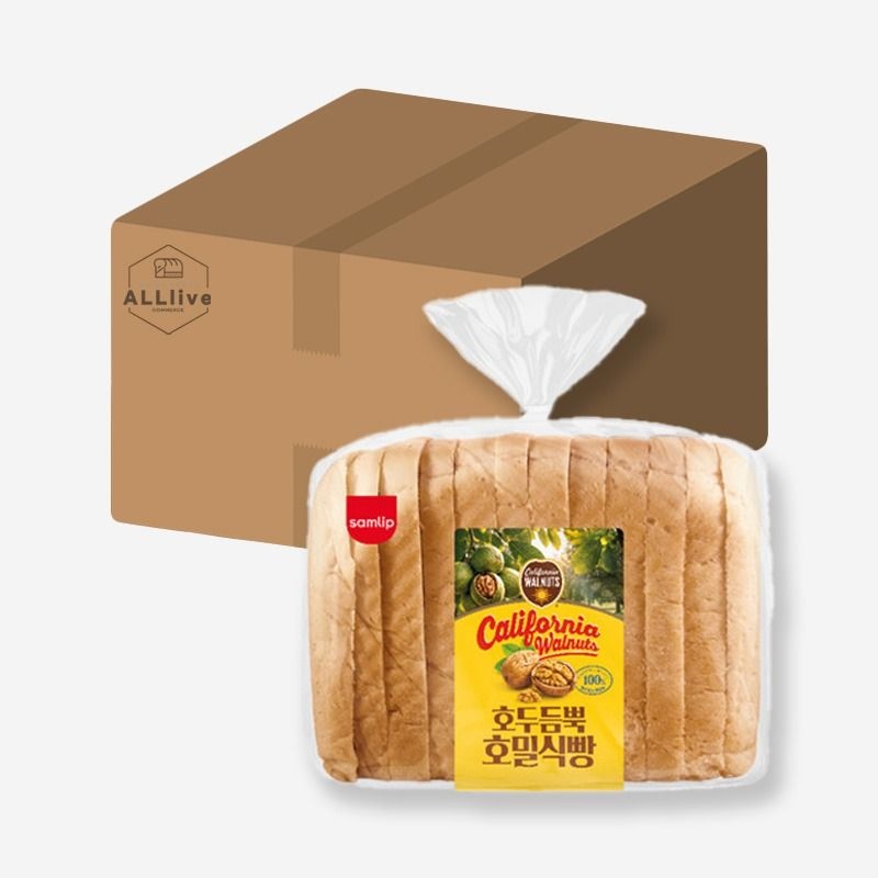 삼립 간식 빵 캘리포니아 호두듬뿍 호밀식빵 385g 3개