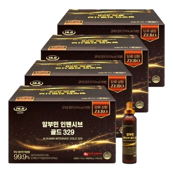 HLB제약 알부민 인텐시브 골드 329 30병X4박스