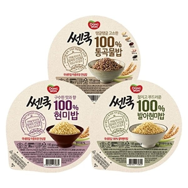 동원에프앤비 [동원에프앤비][T]동원 쎈쿡 현미밥 195g x 24개/통곡물/발아현미