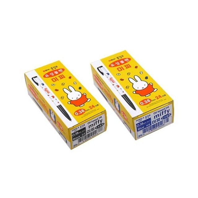 동아 600 미피노크식유성볼펜 0.38mm 24개입 미피유성펜 미피펜 미피유성볼펜 문구류볼펜 속기볼펜