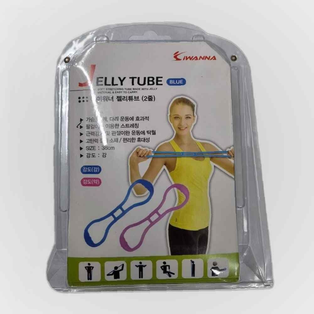 (주)케이코스포 스타 젤리 튜브 블루 강 운동 근력 스트레칭 피트니스 휴대 홈트 강화 관절 이완 필라테스 바디 라인 체형 뱃살