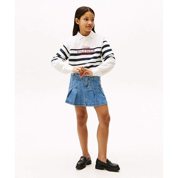 <매장정품> TOMMY 타미 HILFIGER KIDS 플리츠 데님 스커트 T42F6TSC010GTA 1198338