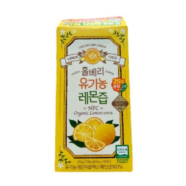 2025어워즈 홀베리 유기농 레몬 시리즈 5종중 택1 기획팩/레몬/레몬토마토/레몬자몽/레몬생강