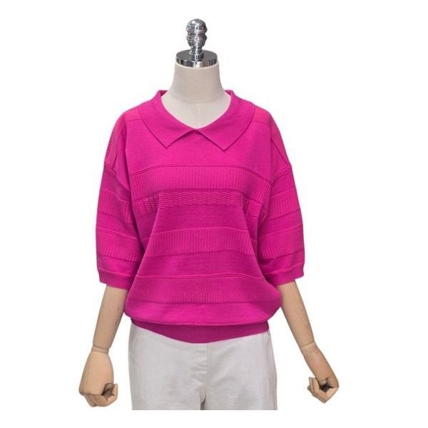 4KUS 포커스 쁘띠첼 카라 니트 (FM5C7KT0057)