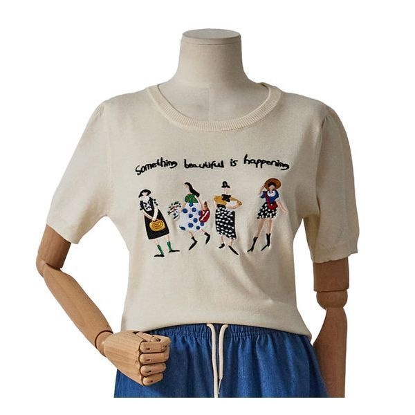 4KUS 포커스 포걸즈 스카시 니트 (FM5C7KT0064)