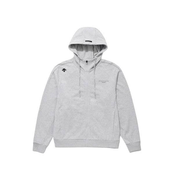 [백화점 정품] 데상트 DESCENTE 공용 클라우드 스웨트 오버핏 트레이닝 후드 집업 AP323UFT71 MGRY P413043105