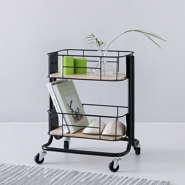 마켓비 CESNA 트롤리 카트 2단 블랙 2673.7002