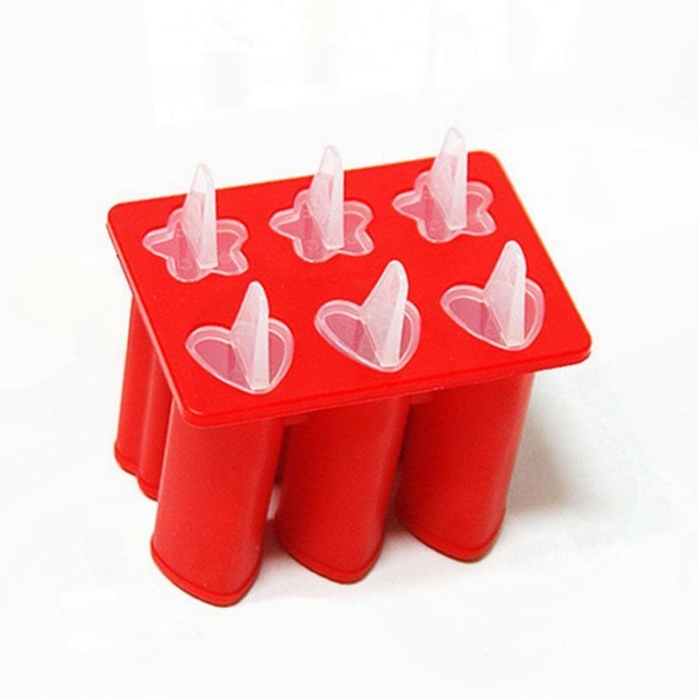 서울산업 실리콘 아이스크림 틀 6구 냉동 빙과 아이스바 제조 몰드