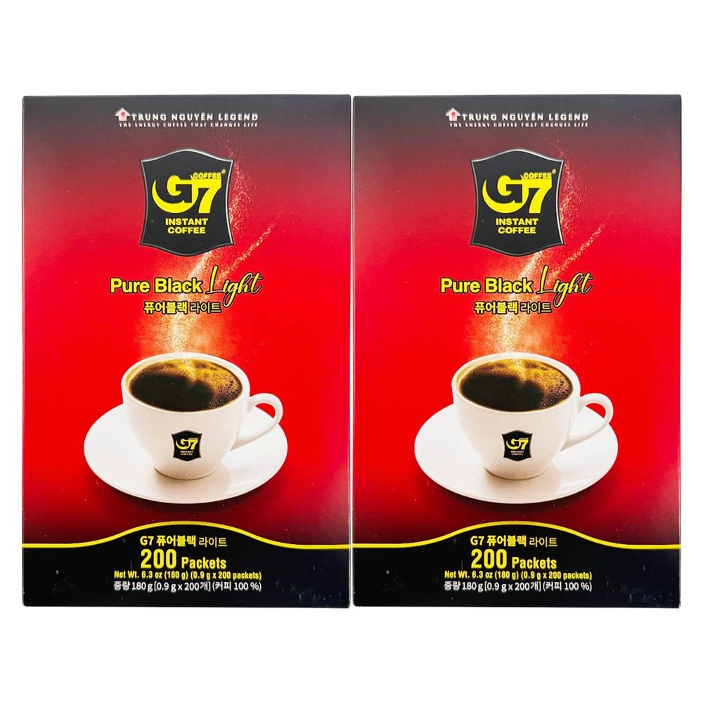 G7퓨어 블랙 라이트 0.9g x 200개 x 2개