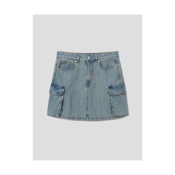 <매장정품> 8SECONDS 에잇세컨즈 카고 미니스커트 스카이 블루 165427CP3Q 1203839