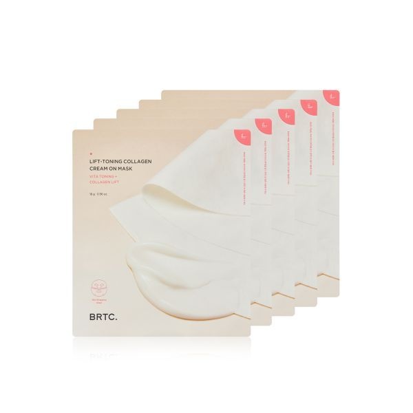 매장정품 BRTC 리프토닝 콜라겐 크림 온 마스크팩 5매 *2팩