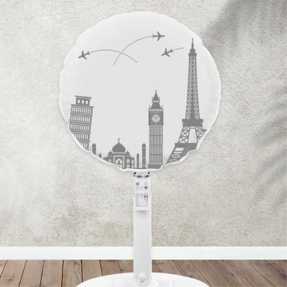 디자인 스탠드 선풍기 커버 먼지 차단 덮개 여행 1P 카바 선풍기망 예쁜