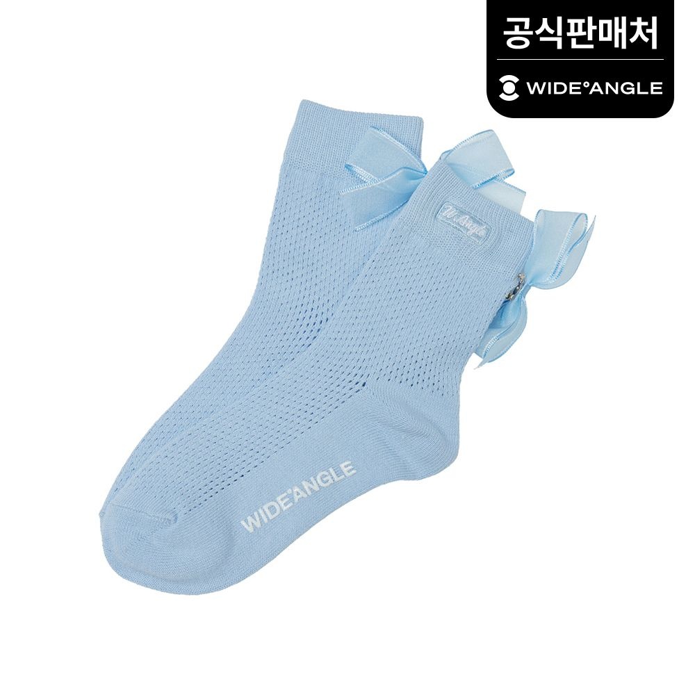 와이드앵글 정상가 13,000원  와이드앵글 공식 여성 골프 CO 매쉬조직 미들 논파일삭스 WWP26S04IC