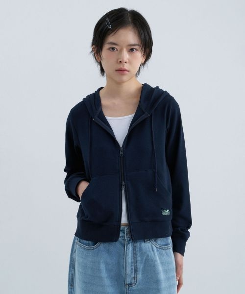 <매장정품> CODEGRAPHY 코드그라피 CGP (우먼) 라이트 웨이트 후드 집업-다크 네이비 CBFSWTC102DN 1176182