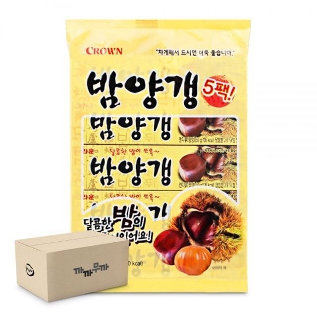 크라운 밤양갱 50g x5개 (16번들) 대용량간식