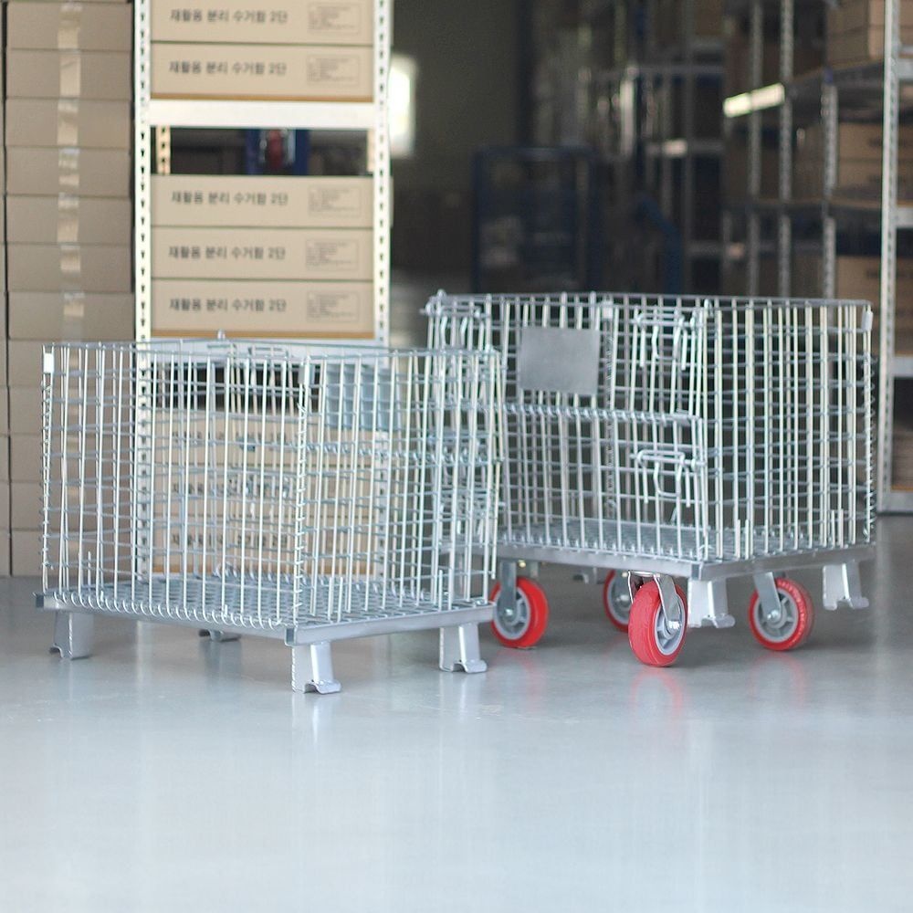 메쉬파렛트(바퀴) 대 1000X800/물류창고 대형마켓