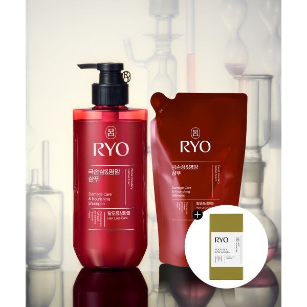 매장정품 RYO 함빛 극손상&영양 샴푸 480ml 본품+400ml 리필 기획