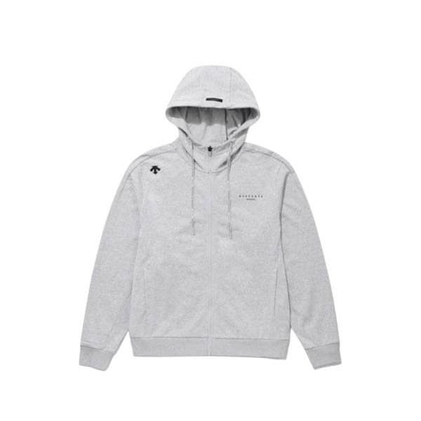 [백화점 정품] 데상트 DESCENTE 공용 클라우드 스웨트 오버핏 트레이닝 후드 집업 AP323UFT71-MGRY