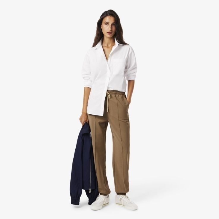 라코스테 LACOSTE 여성 25FW 울블렌드 테일러드 트랙팬츠 HF7451-55N-02S HF7451-55N-02S-EJS