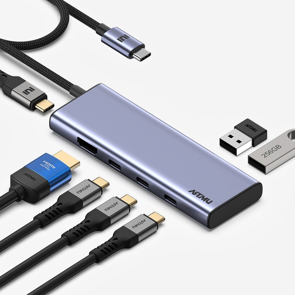 아트뮤 USB C타입 7in1 4K 60hz Gen2 10Gbps 멀티 허브 MH340