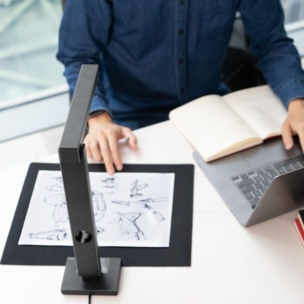 [교보문고] 시저 렌즈프로 3in1 오버헤드스캐너 웹캠 스탠드