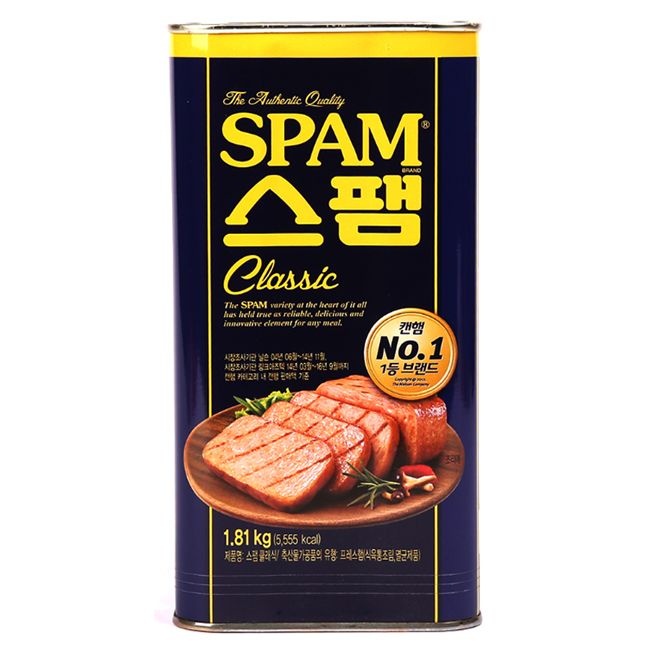 CJ제일제당 CJ 스팸 클래식 1.81kg x6캔 / 업소용 대용량 빅사이즈 통조림햄 식당