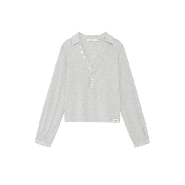 GLOWNY <매장정품> 글로니 GLOWNY G GENTLE HENLEY TOP (MELANGE GRAY) GC26SPLS003MGR 617612