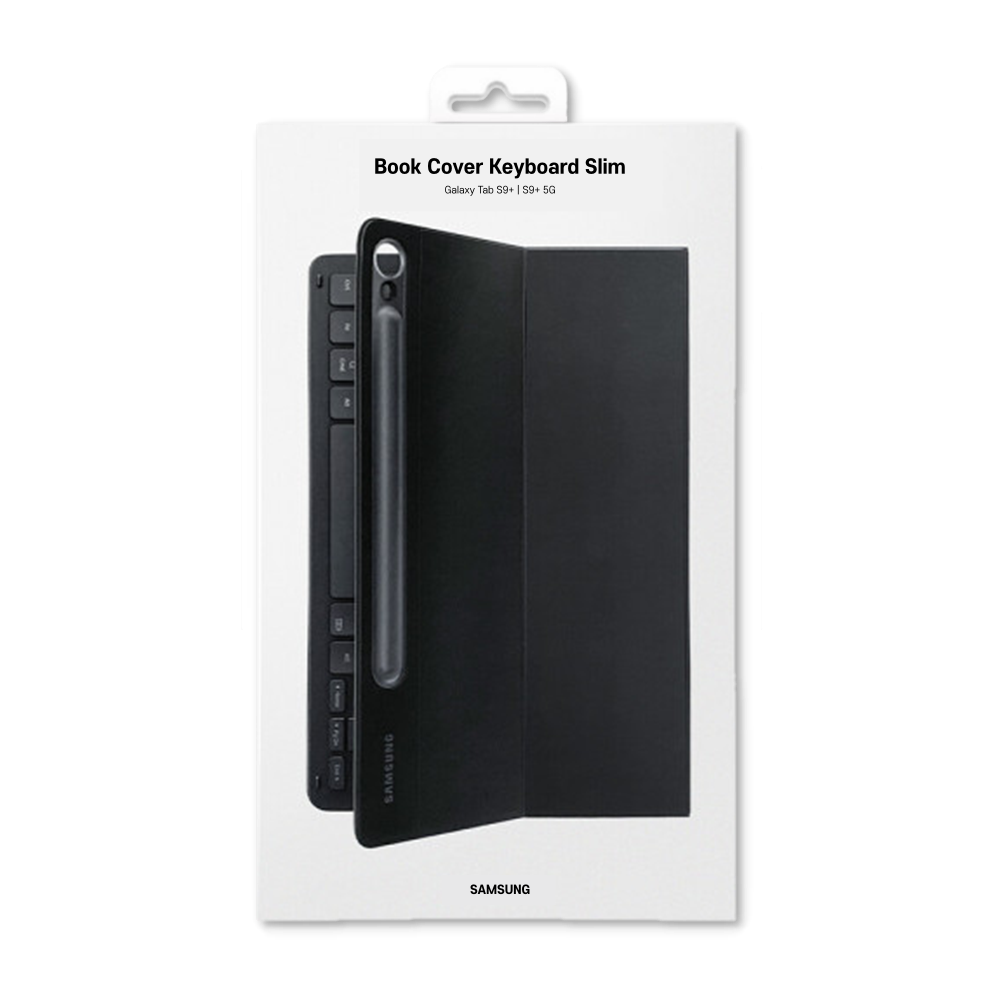 [해외] 삼성 정품 갤럭시 탭 S10플러스 S9플러스 S9FE플러스 슬림 키보드 북 커버 EF-DX810