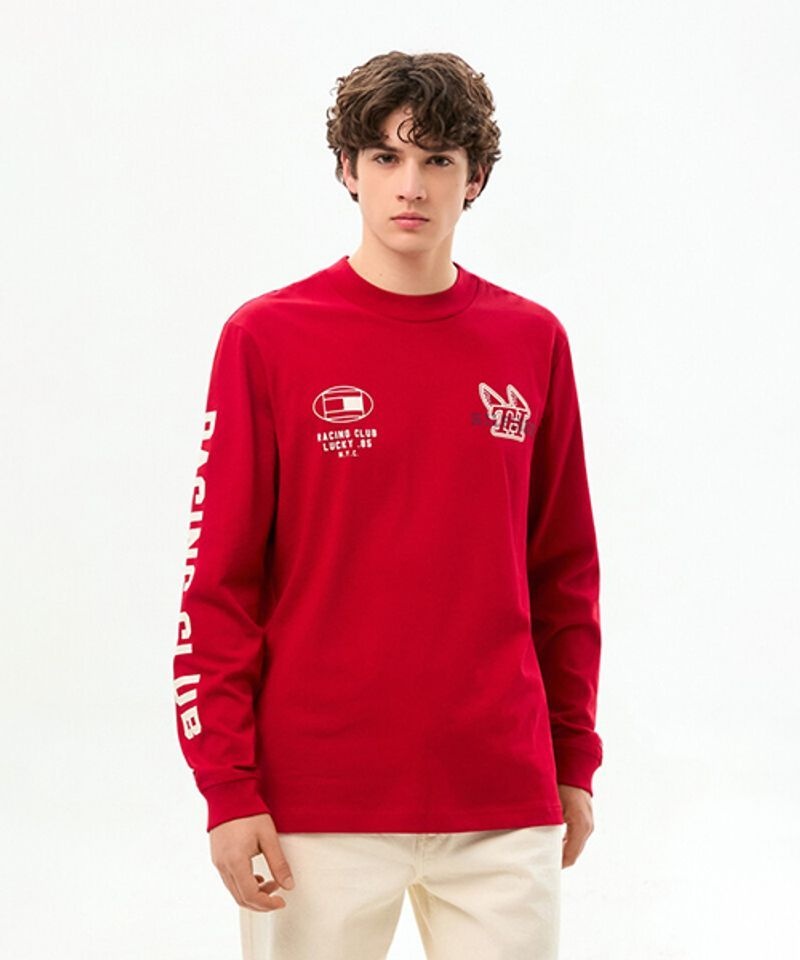 타미힐피거 TOMMY HILFIGER 모던 애슬레저 긴팔 티셔츠 T12G0TPO380MT1XLD 147804