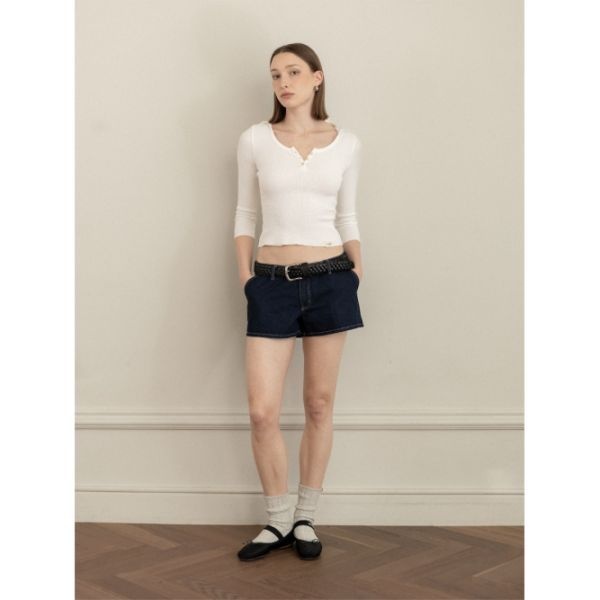 GLOWNY <매장정품> 글로니 GLOWNY THE RACHEL DENIM SHORTS (DEEP BLUE) GC26SPST003DPB 617738