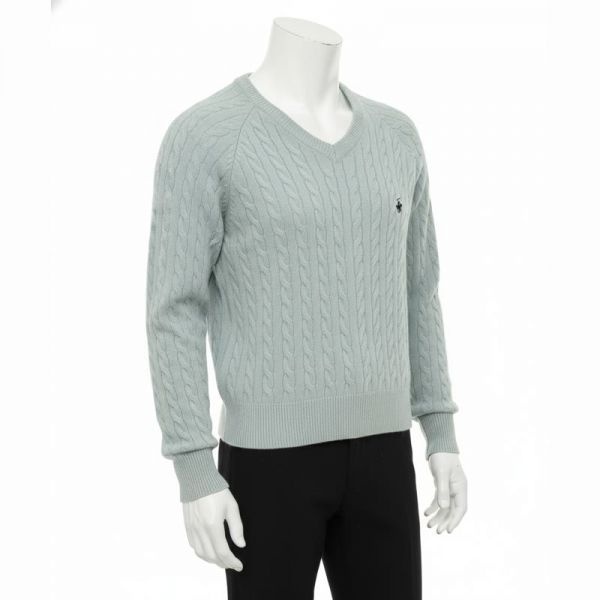 비에이치폴로클럽 여성 브이넥 케이블 꽈배기 나그랑 니트 스웨터 TK382