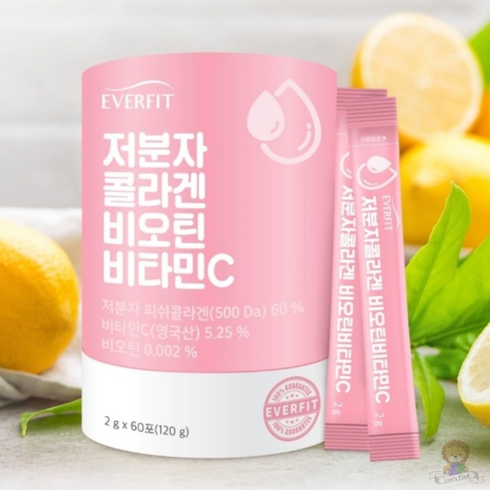 에버핏 저분자 콜라겐 비오틴 비타민C 흡수율 60대 피부영양제