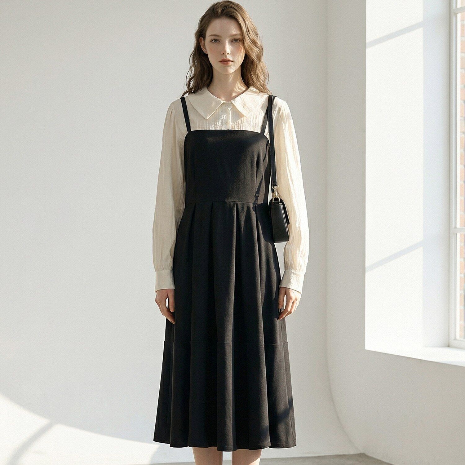 포커스 [모다아울렛][포커스]블라우스 뷔스티에 롱 원피스_FS6A3OP3095_YS 양산점