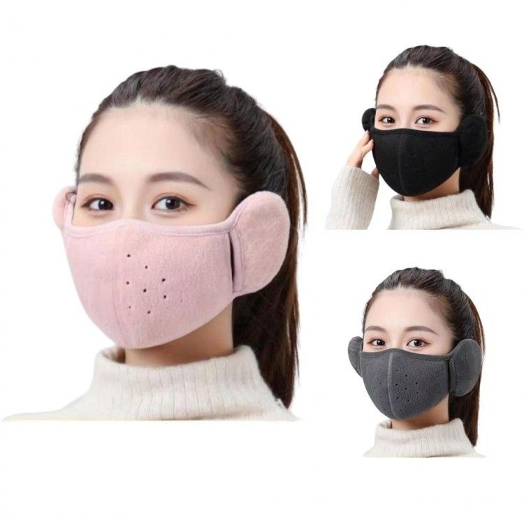 일체형 방한 귀마개 마스크 스키 보드 골프 등산 인증제품