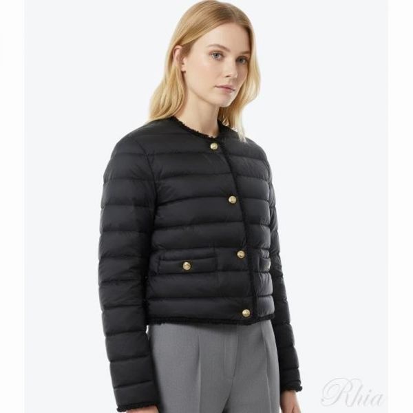 몽클레르 26SS 플뢰르 부클레 트리밍 쇼트 재킷 1A00104 597YF 999