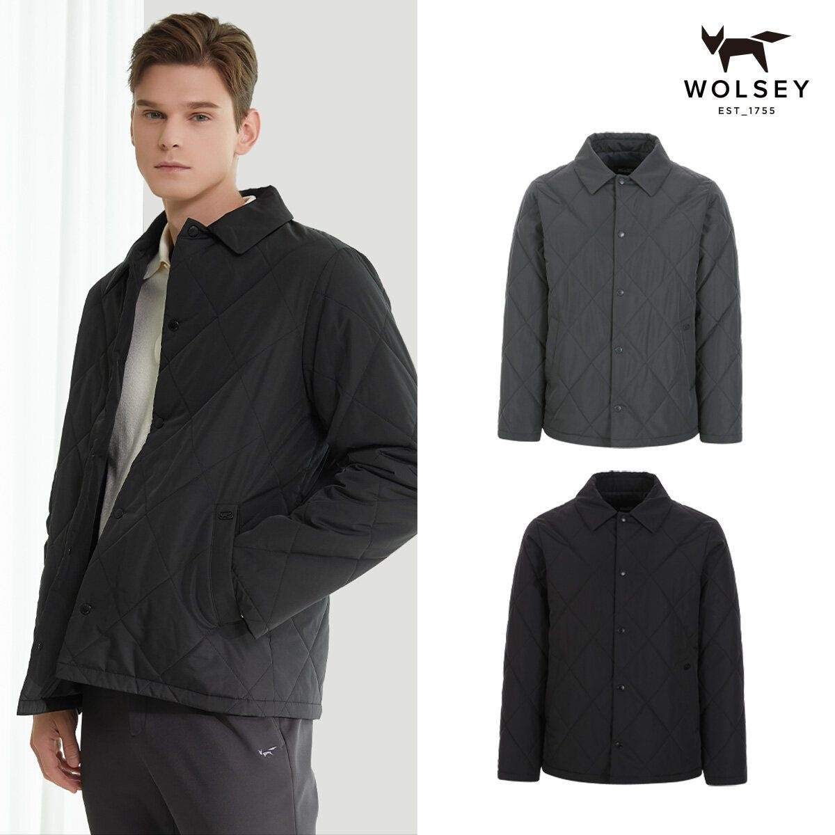 [TV상품]울시 남성 간절기 퀼팅 점퍼