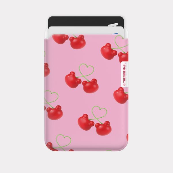 [㈜모먼트디자인]더나인몰 cherry face gummy 맥세이프 카드슬롯